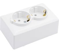 Набор розетка Metronex Electric Mega двойная с заземлением, 5шт F00050203BEL-5