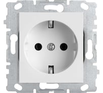 Набор розетка Metronex Electric Roma одинарная с заземлением без рамки, 24 шт FRZ00010004BEL-24