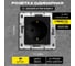 Набор розетка Metronex Electric Roma Black одинарная с заземлением без рамки, 12 шт FRZ00020106CMT-12 2