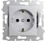 Набор розетка Metronex Electric Roma Silver одинарная с заземлением без рамки, 12 шт FRZ00010108SRM-12 1