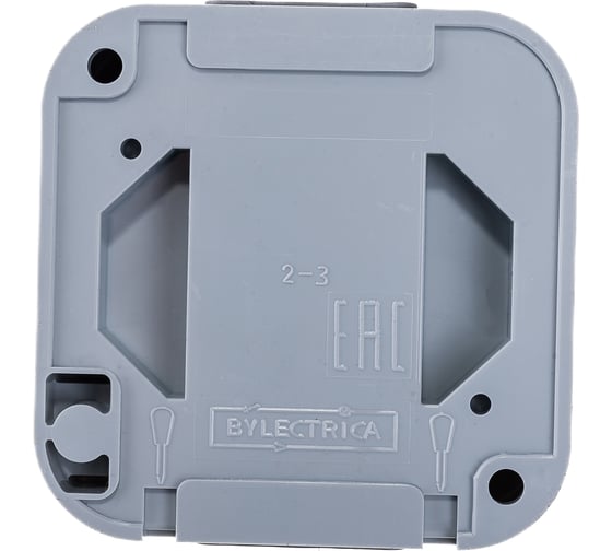 Розетка Bylectrica 1-местная ОУ с заз.конт. IP54, серия ПРАЛЕСКА АКВА, серый, РА16-297 03