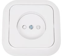 Розетка Bylectrica 1-местная СУ со шторками, серия ГАРМОНИЯ, белый, РС16-252