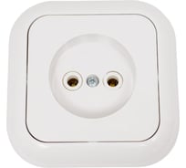 Розетка Bylectrica 1-местная СУ, серия ГАРМОНИЯ, белый, РС16-228