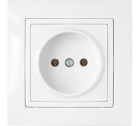 Розетка BYLECTRICA 1-местная СУ, серия УЮТ, белый РС16-344