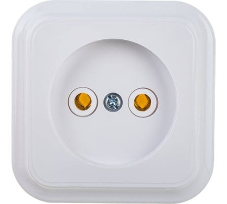 Розетка Bylectrica 1-местная ОУ, серия ПРАЛЕСКА, белый, РА16-255