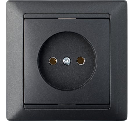 Розетка Bylectrica 1-местная СУ, серия СТИЛЬ, графит, РС16-305 графит