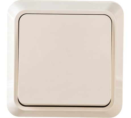 1-клавишный выключатель АБК-СИЛА 10А "АЛЬТАИР" слоновая кость 5400102