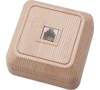 Телефонная розетка АБК-СИЛА "АЛЬТАИР" сосна 5400603