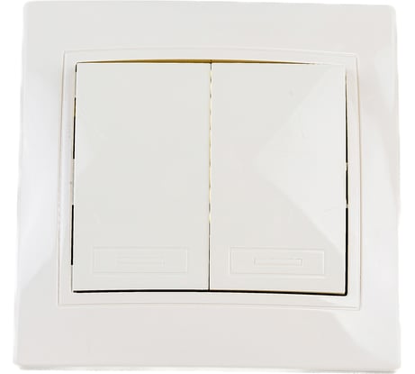 2-клавишный выключатель АБК-СИЛА 10А "ПАНДОРА" слоновая кость 5401202