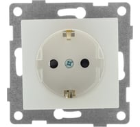 Механизм розетки GUSI ELECTRIC 1-ой с заземление, с защитной шторкой, СУ, 16А, 250В, жемчуг С10Р4-028