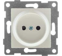 Механизм розетки GUSI ELECTRIC 1-ой без заземления, с защитной шторкой, СУ, 16А, 250В, жемчуг С11Р2-028