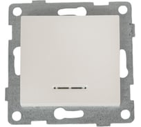 Механизм выключателя GUSI ELECTRIC 1кл., индикатор СУ, 10А, 250В, жемчуг С10В18-028
