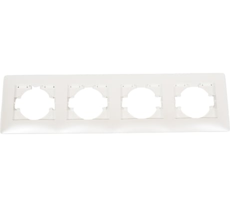 Рамка GUSI ELECTRIC 4-местная, цвет жемчуг С1040-028