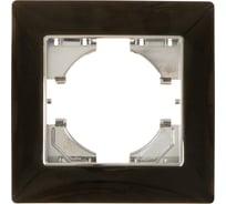 Рамка GUSI ELECTRIC 1-местная, цинк, цвет оникс С1010-037