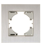 Рамка GUSI ELECTRIC 1-местная, алюминий, цвет серебро С1110-034