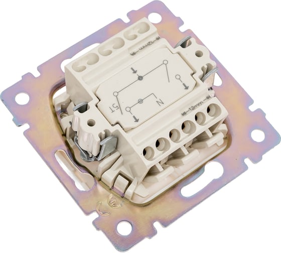 Выключатель Legrand двойной с индикацией Valena, белый 694278
