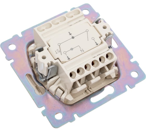Выключатель Legrand двойной с индикацией Valena, слоновая кость 695606