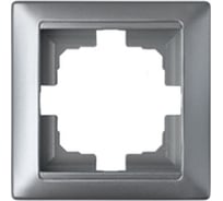 Рамка 1-местная Bylectrica, серия СТИЛЬ, ЮЛИГ.735212.206 серебро