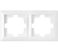 Рамка 2-местная Bylectrica, серия СТИЛЬ, белый, ЮЛИГ.735212.215