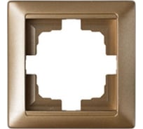 Рамка 1-местная Bylectrica, серия СТИЛЬ, ЮЛИГ.735212.206 бронза