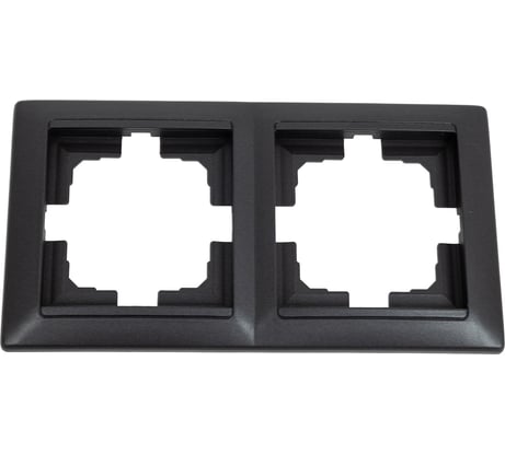 Рамка 2-местная Bylectrica, серия СТИЛЬ, ЮЛИГ.735212.215 графит