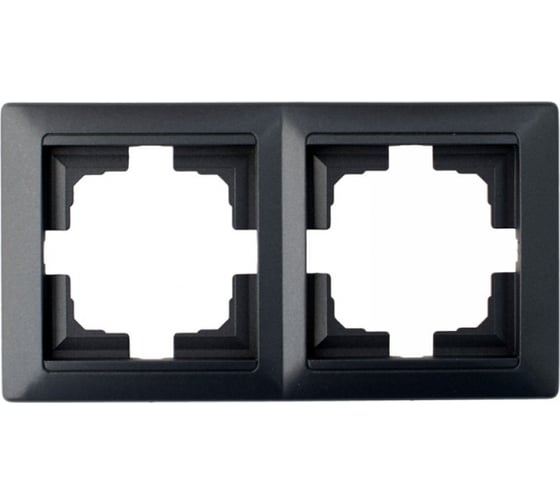Рамка 2-местная Bylectrica, серия СТИЛЬ, ЮЛИГ.735212.215 графит 1