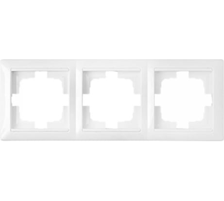 Рамка 3-местная Bylectrica, серия СТИЛЬ, белый, ЮЛИГ.735212.216