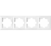 Рамка 4-местная Bylectrica, серия СТИЛЬ, белый, ЮЛИГ.735212.217