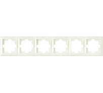 Рамка 6-местная Bylectrica, серия СТИЛЬ, ЮЛИГ.735212.218 бежевый