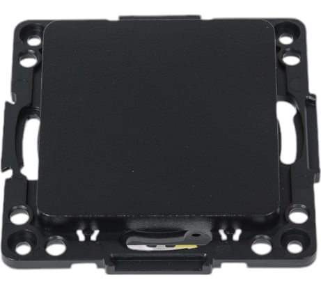 Механизм одновклавишного выключателя EKF Стокгольм, проходного, 10А, черный, PROxima EZV10-025-10