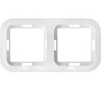 Рамка 2-местная Bylectrica, серия ГАРМОНИЯ, белый, 01БМ.735212.048