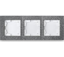 Рамка 3-местная Bylectrica, серия СТИЛЬ-ЭЛИТ, цвет морфей, ЮЛИГ.686251.113 морфей