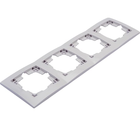 4-местная рамка Bylectrica серия УЮТ, без декоративной вставки, белый ЮЛИГ.735212.282