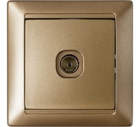 Розетка Bylectrica телевизионная, серия СТИЛЬ, бронза, ТР-042 бронза