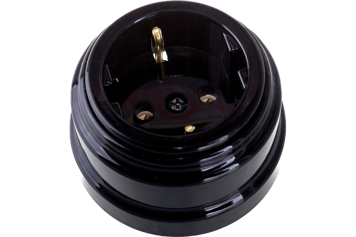 Розетка Bylectrica РА16-0202 1-местная с заз. контакт. 16А ОУ, серия ...