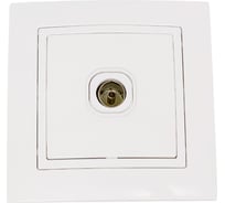 Розетка BYLECTRICA телевизионная, серия УЮТ, белый ТР-046