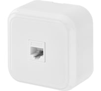 Розетка Bylectrica компьютерная, серия ПРАЛЕСКА, белый, РК18-004