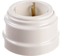 Розетка Bylectrica РА16-0206 1-местная с заз. контактом, со шторками 16А ОУ, серия РЕТРО, бежевый