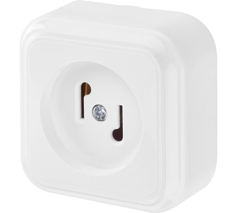 Розетка Bylectrica абонентская для сети проводного вещания ОУ, серия ПРАЛЕСКА, белый, АРО-001