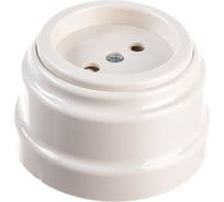 Розетка Bylectrica РА16-0205 1-местная без заз. со шторк. 16А ОУ, серия РЕТРО, бежевый