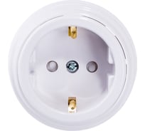 Розетка Bylectrica РА16-0206 1-местная с заз. контактом, со шторками 16А ОУ, серия РЕТРО