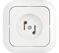 Розетка Bylectrica абонентская для сети проводного вещания СУ, серия ГАРМОНИЯ, белый, АРС-002