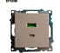 Механизм розетки 2-местной STEKKER USB + type C, GLS10-7116-02, 250B, 3A, max 20W, серия Катрин, шампань, 50056 8