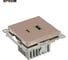Механизм розетки 2-местной STEKKER USB + type C, GLS10-7116-02, 250B, 3A, max 20W, серия Катрин, шампань, 50056 10