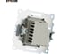 Механизм розетки 2-местной STEKKER USB + type C, GLS10-7116-02, 250B, 3A, max 20W, серия Катрин, шампань, 50056 11