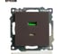 Механизм розетки 2-местной STEKKER USB + type C, GLS10-7116-04, 250В, 3А, max 20W,серия Катрин, шоколад, 50057 8