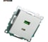 Механизм розетки 2-местной STEKKER USB + type C, GLS10-7116-03, 250B, 3А, max 20W, серия Катрин, серебро, 50054 10