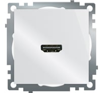 Механизм розетки HDMI STEKKER 2.1, Type A, GLS00-7118-01, серия Катрин, белый, 50058