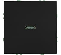 Розетка HDMI STEKKER 2.0 Type A (механизм),серия Эмили, RST00-5118-05, черный уголь, soft touch 50171