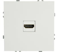 Розетка HDMI STEKKER 2.0 Type A (механизм),серия Эмили, RST00-5118-01, белый фарфор 50163